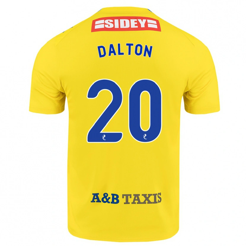 Danxen Homme Maillot Sean Dalton #20 Jaune Bleu Noir Tenues Extérieur 2026/27 T-Shirt