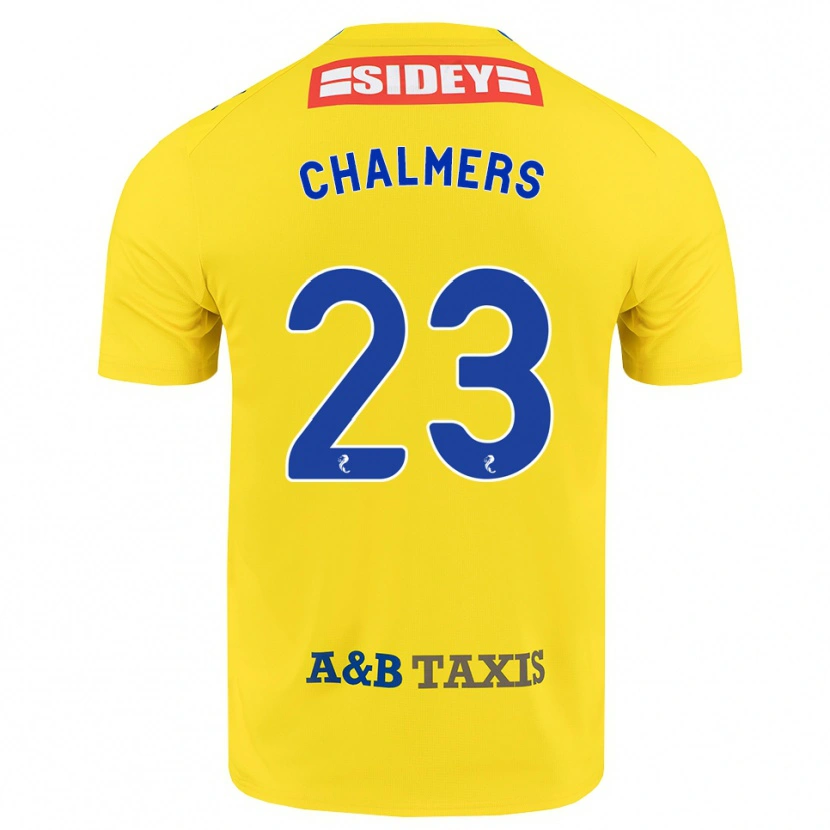 Danxen Homme Maillot Logan Chalmers #23 Jaune Bleu Noir Tenues Extérieur 2026/27 T-Shirt