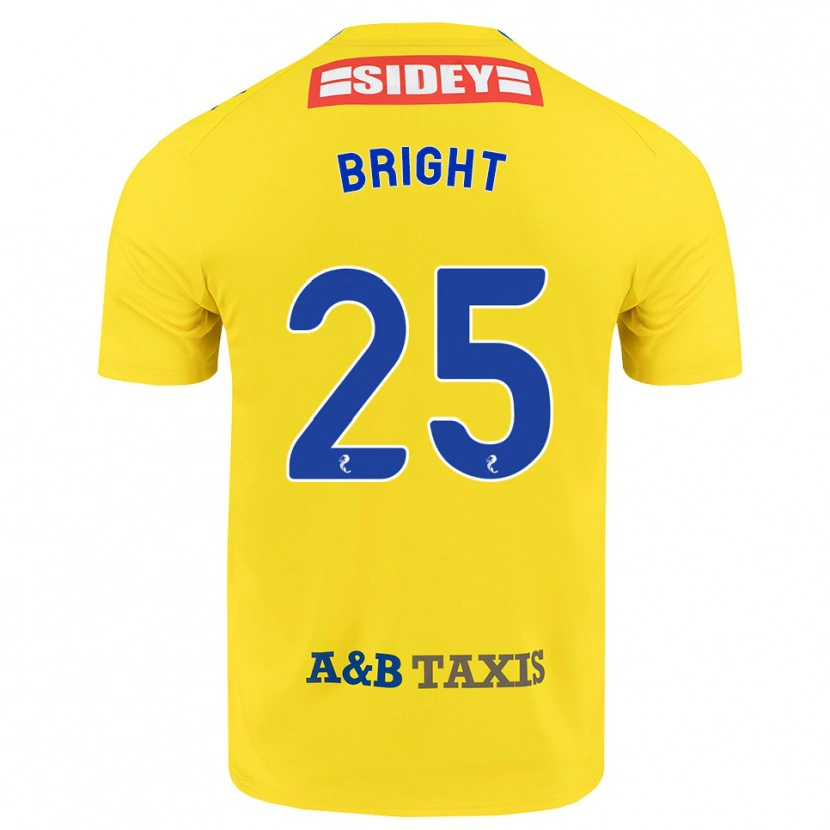 Danxen Homme Maillot Scott Bright #25 Jaune Bleu Noir Tenues Extérieur 2026/27 T-Shirt