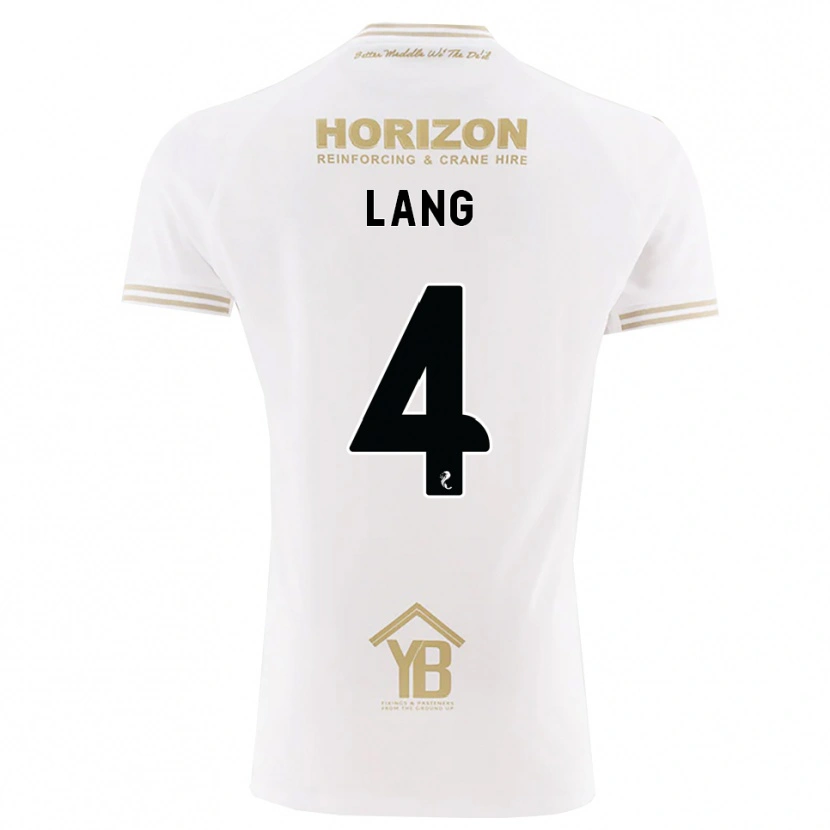 Danxen Homme Maillot Tom Lang #4 Blé Blanc Tenues Extérieur 2026/27 T-Shirt