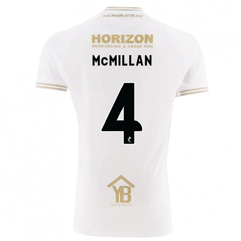 Danxen Homme Maillot Jack Mcmillan #4 Blé Blanc Tenues Extérieur 2026/27 T-Shirt
