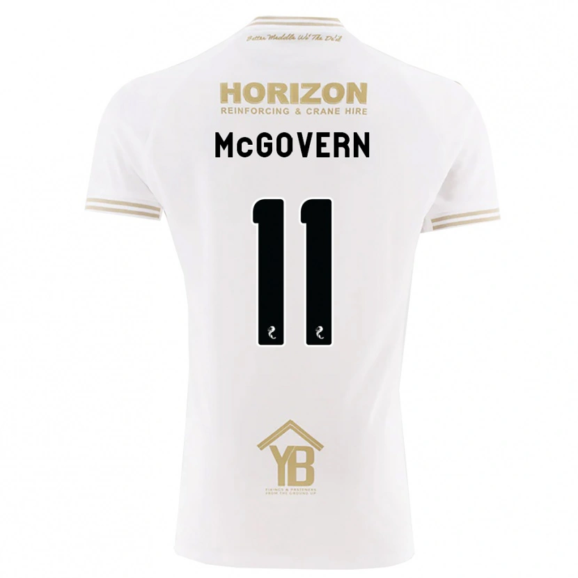 Danxen Homme Maillot Paul Mcgovern #11 Blé Blanc Tenues Extérieur 2026/27 T-Shirt