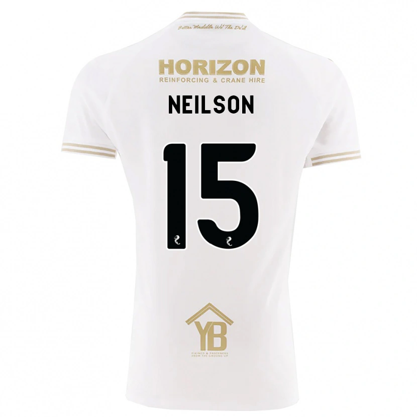 Danxen Homme Maillot Lewis Neilson #15 Blé Blanc Tenues Extérieur 2026/27 T-Shirt