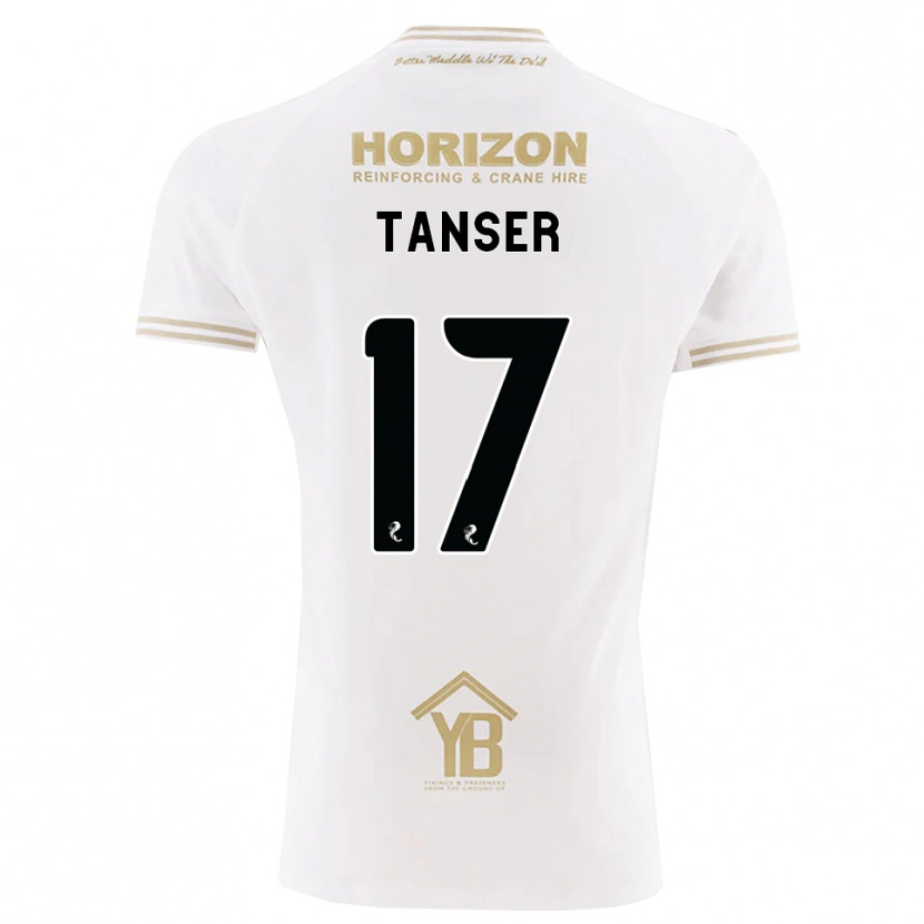 Danxen Homme Maillot Scott Tanser #17 Blé Blanc Tenues Extérieur 2026/27 T-Shirt