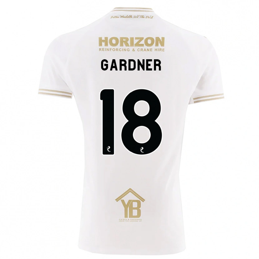 Danxen Homme Maillot Joe Gardner #18 Blé Blanc Tenues Extérieur 2026/27 T-Shirt