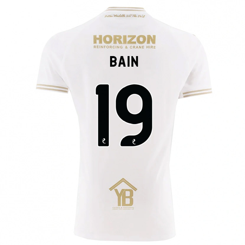 Danxen Homme Maillot Scott Bain #19 Blé Blanc Tenues Extérieur 2026/27 T-Shirt