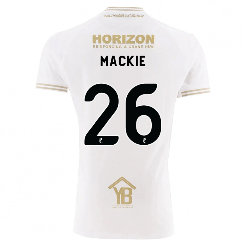 Danxen Homme Maillot Sean Mackie #26 Blé Blanc Tenues Extérieur 2026/27 T-Shirt
