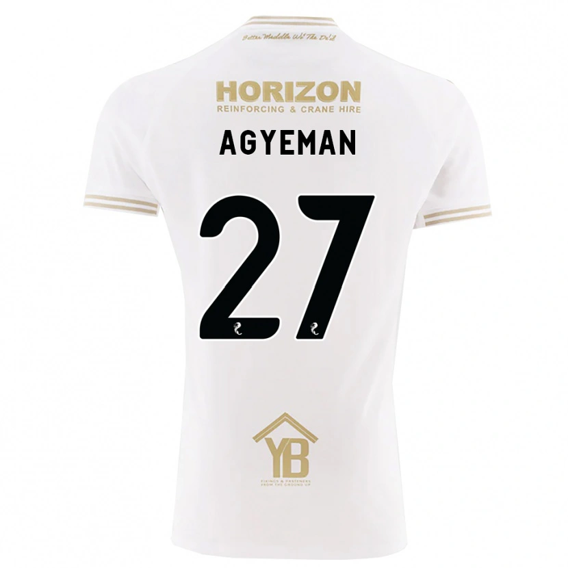 Danxen Homme Maillot Alfie Agyeman #27 Blé Blanc Tenues Extérieur 2026/27 T-Shirt