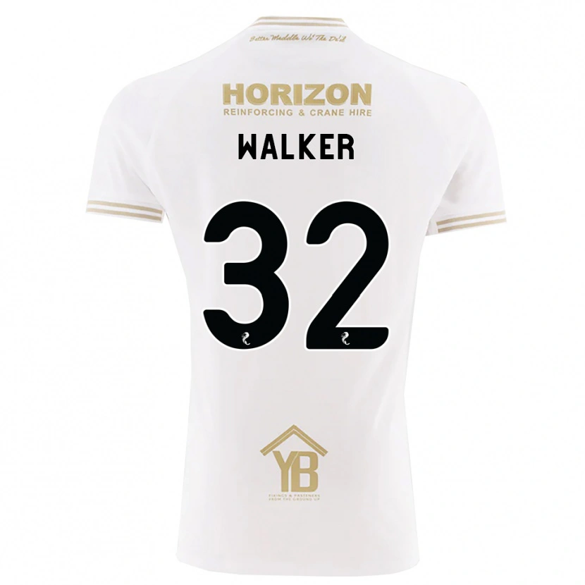 Danxen Homme Maillot Rhys Walker #32 Blé Blanc Tenues Extérieur 2026/27 T-Shirt