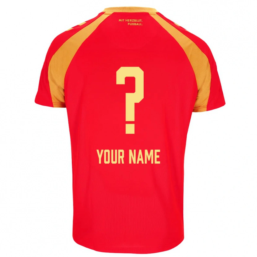 Danxen Homme Maillot Votre Nom #0 Rouge Orange Noir Tenues Extérieur 2026/27 T-Shirt