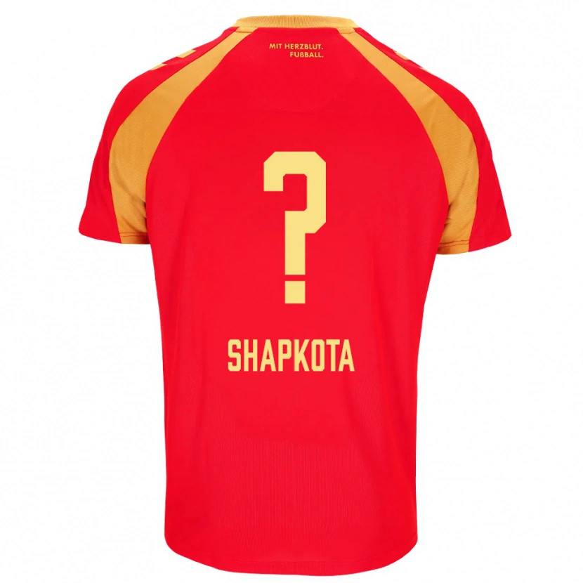 Danxen Homme Maillot Raul Shapkota #0 Rouge Orange Noir Tenues Extérieur 2026/27 T-Shirt