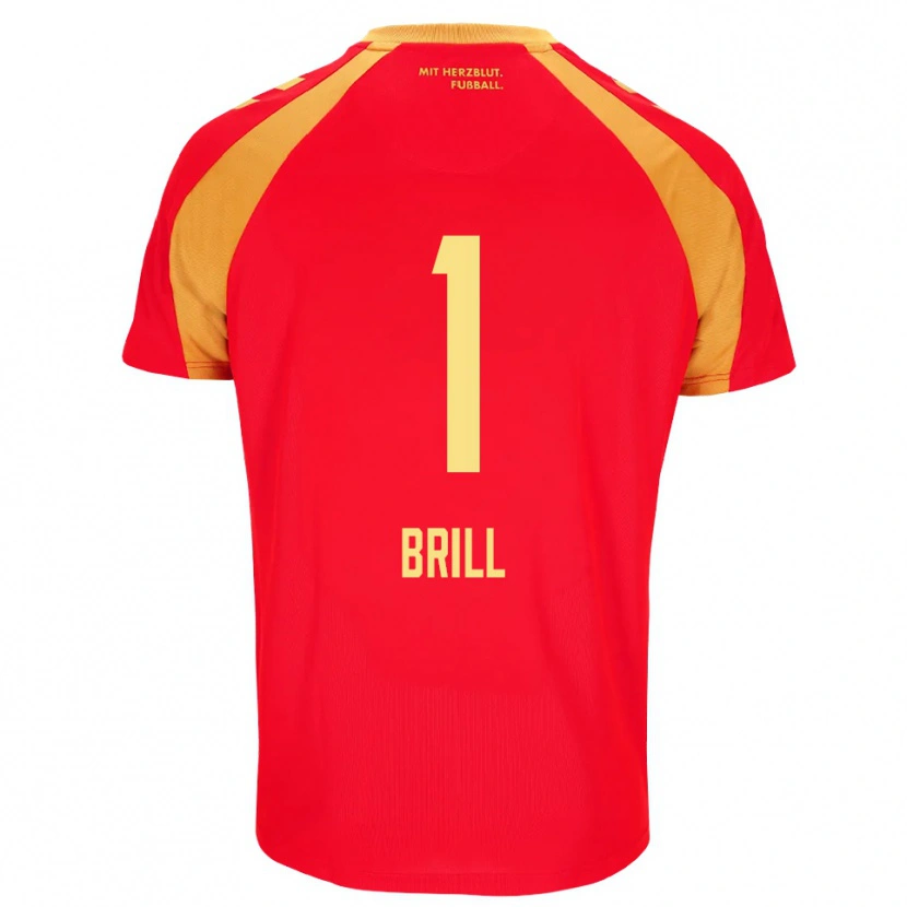 Danxen Homme Maillot Moritz Brill #1 Rouge Orange Noir Tenues Extérieur 2026/27 T-Shirt