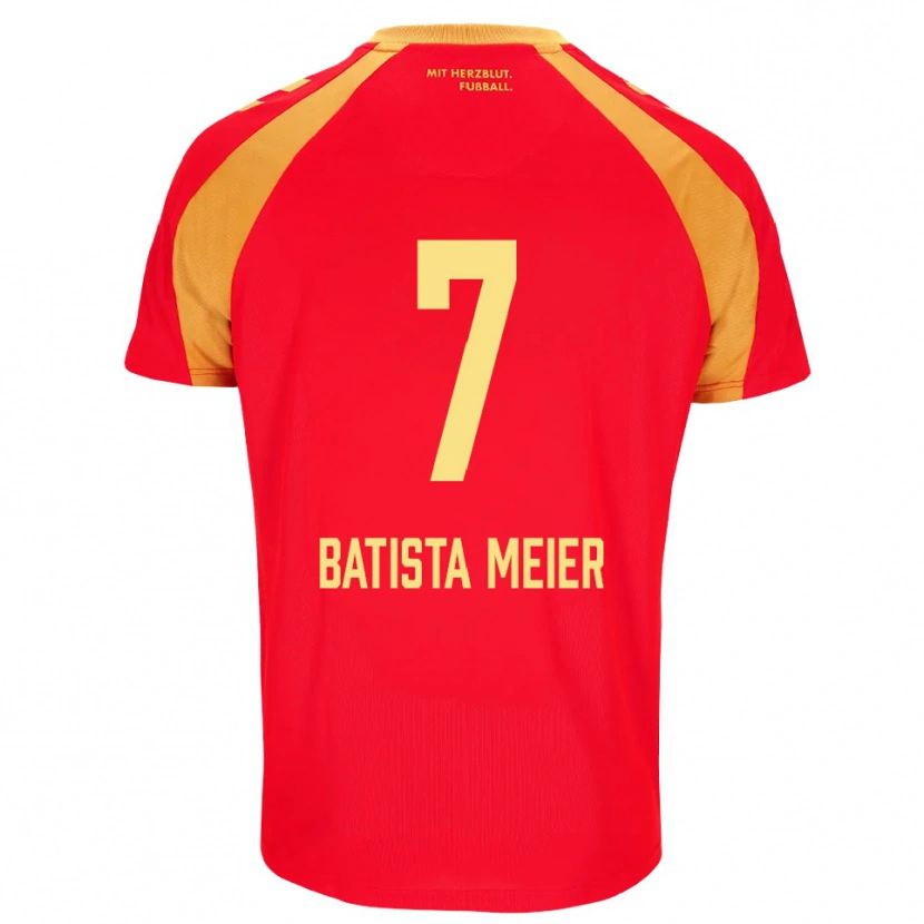 Danxen Homme Maillot Oliver Batista Meier #7 Rouge Orange Noir Tenues Extérieur 2026/27 T-Shirt
