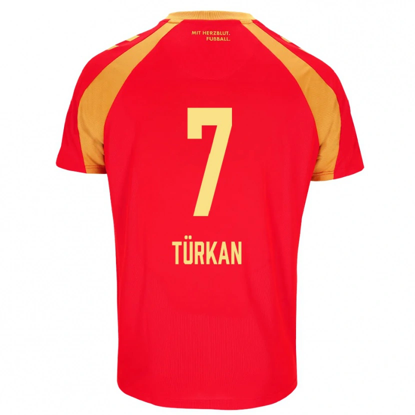 Danxen Homme Maillot Semih Türkan #7 Rouge Orange Noir Tenues Extérieur 2026/27 T-Shirt