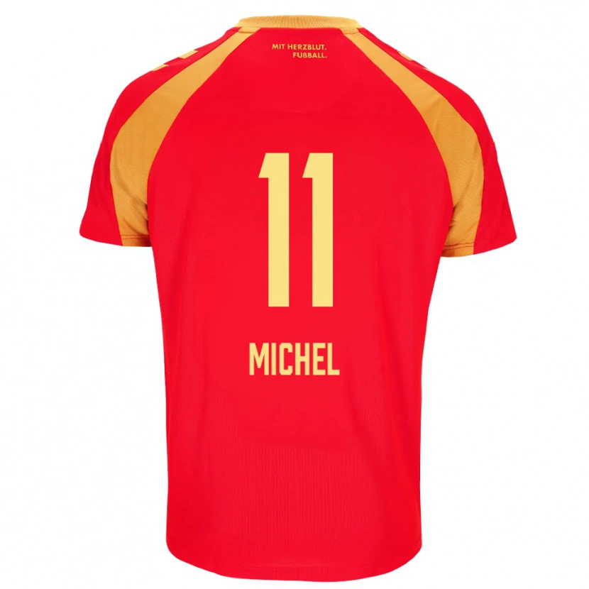 Danxen Homme Maillot Sven Michel #11 Rouge Orange Noir Tenues Extérieur 2026/27 T-Shirt
