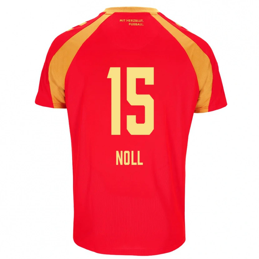 Danxen Homme Maillot Nahuel Noll #15 Rouge Orange Noir Tenues Extérieur 2026/27 T-Shirt