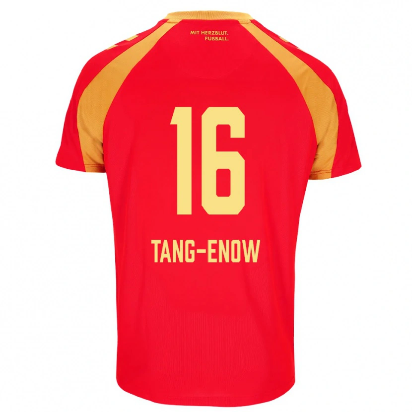 Danxen Homme Maillot Jason Tang-Enow #16 Rouge Orange Noir Tenues Extérieur 2026/27 T-Shirt