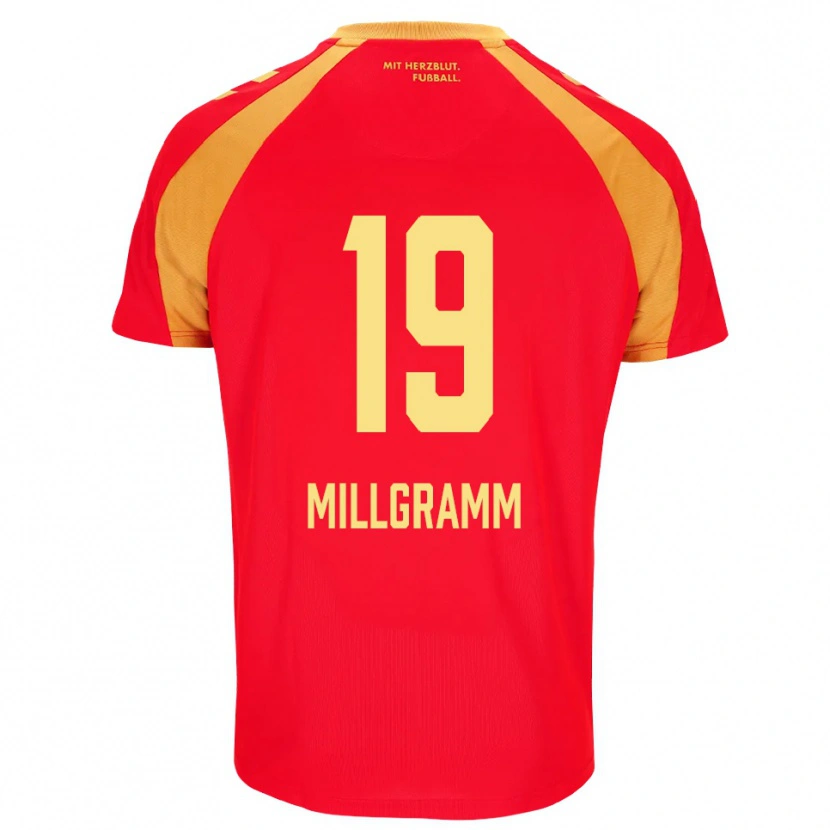 Danxen Homme Maillot Albert Millgramm #19 Rouge Orange Noir Tenues Extérieur 2026/27 T-Shirt