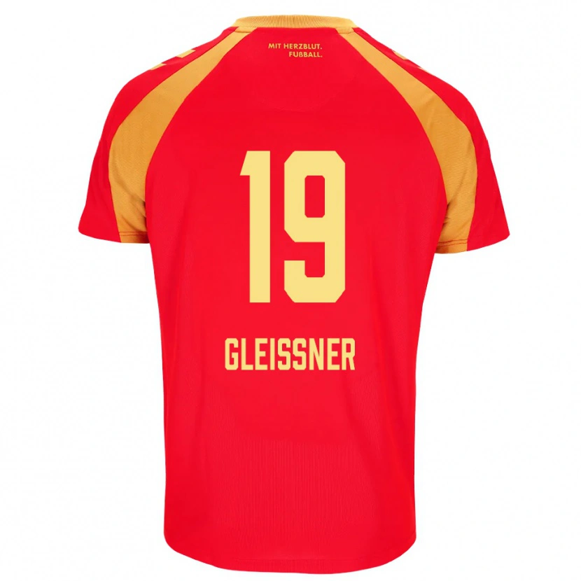 Danxen Homme Maillot Kevin Gleissner #19 Rouge Orange Noir Tenues Extérieur 2026/27 T-Shirt