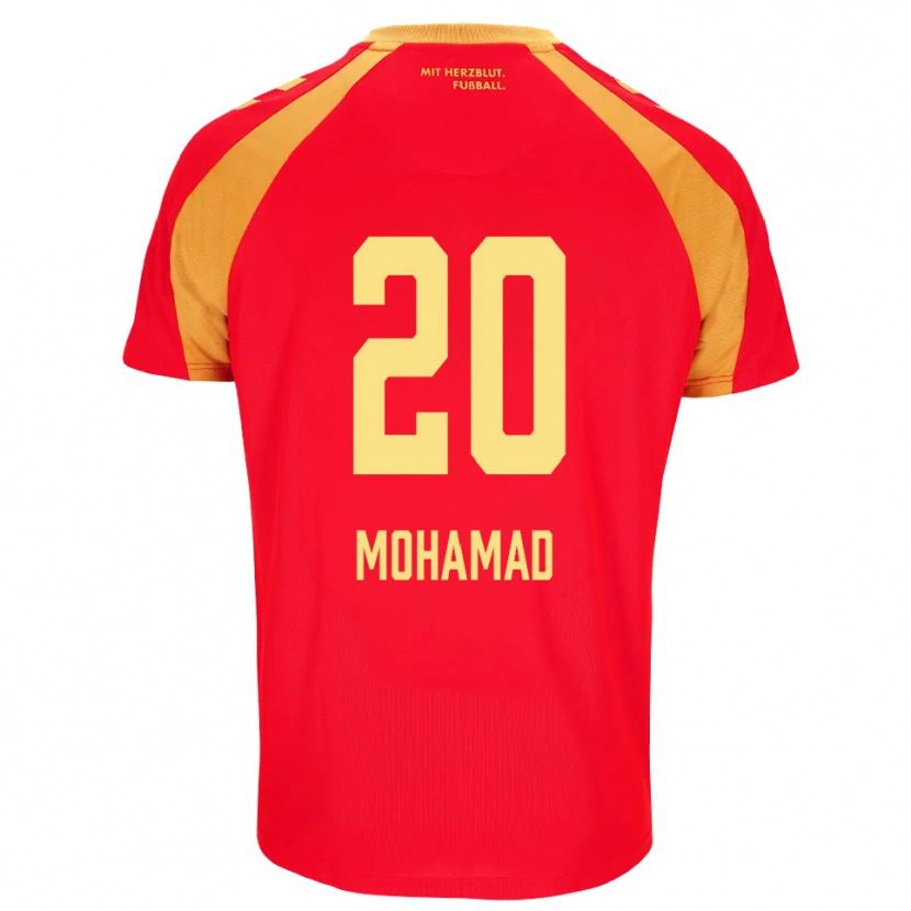 Danxen Homme Maillot Hassan Mohamad #20 Rouge Orange Noir Tenues Extérieur 2026/27 T-Shirt