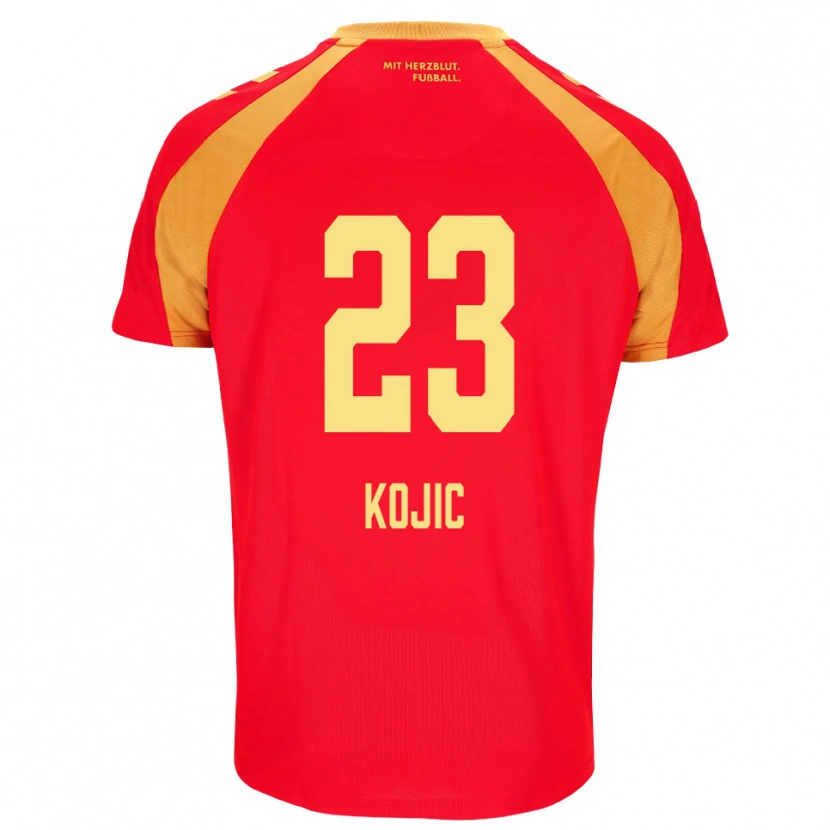 Danxen Homme Maillot Stanko Kojic #23 Rouge Orange Noir Tenues Extérieur 2026/27 T-Shirt