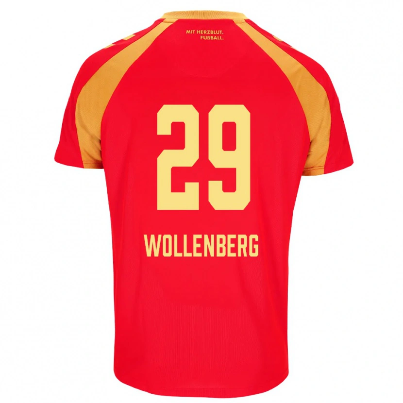 Danxen Homme Maillot Paul Wollenberg #29 Rouge Orange Noir Tenues Extérieur 2026/27 T-Shirt