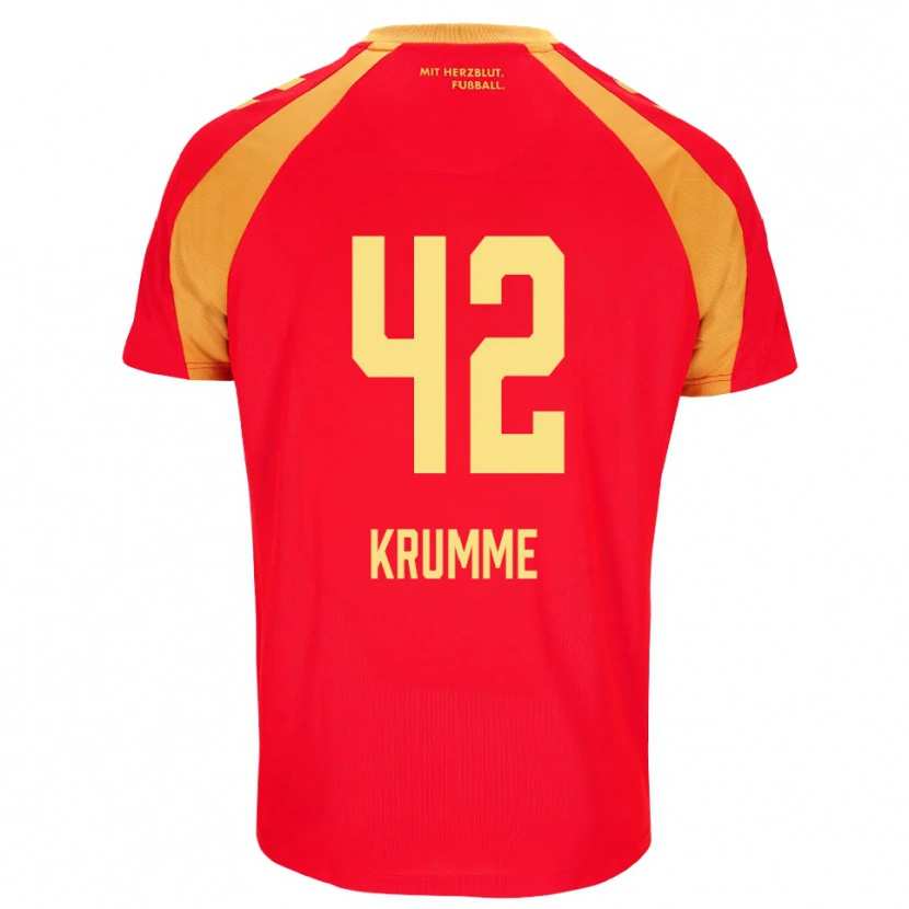 Danxen Homme Maillot Kevin Krumme #42 Rouge Orange Noir Tenues Extérieur 2026/27 T-Shirt