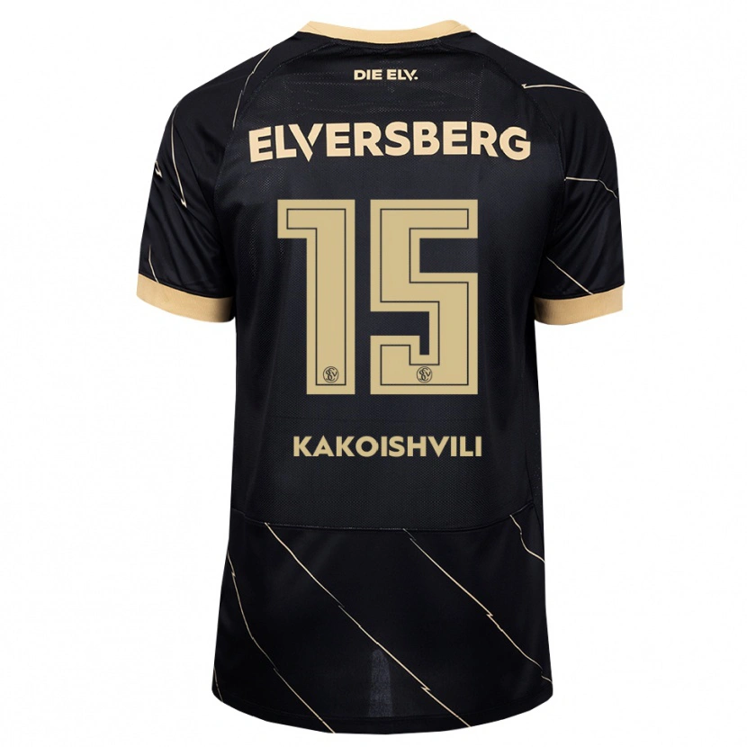 Danxen Homme Maillot Dimitri Kakoishvili #15 Noir Marron Tenues Extérieur 2026/27 T-Shirt