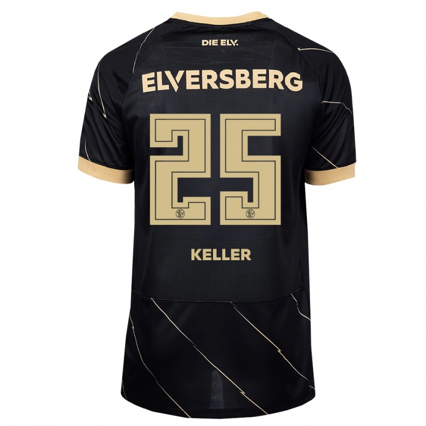 Danxen Homme Maillot Tyler Keller #25 Noir Marron Tenues Extérieur 2026/27 T-Shirt