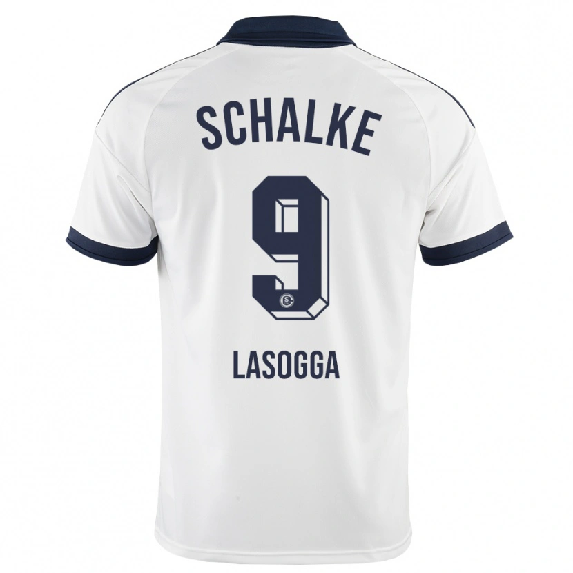Danxen Homme Maillot Pierre-Michel Lasogga #9 Noir Blanc Tenues Extérieur 2026/27 T-Shirt