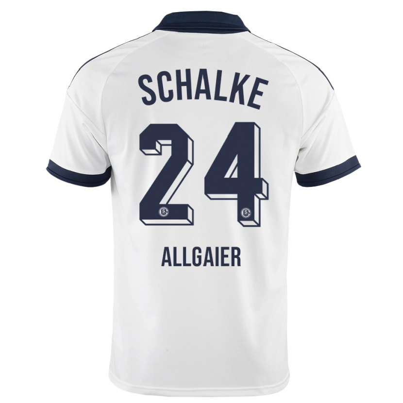 Danxen Homme Maillot Felix Allgaier #24 Noir Blanc Tenues Extérieur 2026/27 T-Shirt