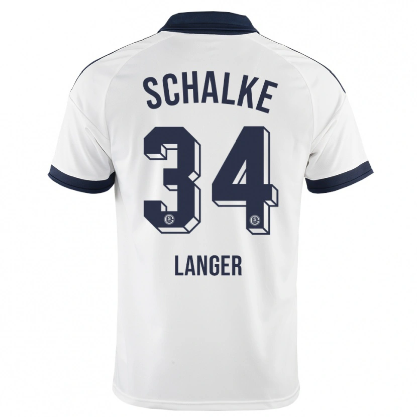 Danxen Homme Maillot Michael Langer #34 Noir Blanc Tenues Extérieur 2026/27 T-Shirt