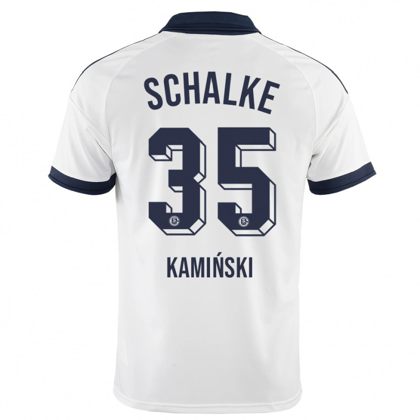 Danxen Homme Maillot Marcin Kaminski #35 Noir Blanc Tenues Extérieur 2026/27 T-Shirt