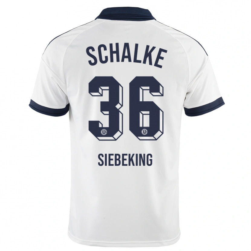 Danxen Homme Maillot Johannes Siebeking #36 Noir Blanc Tenues Extérieur 2026/27 T-Shirt