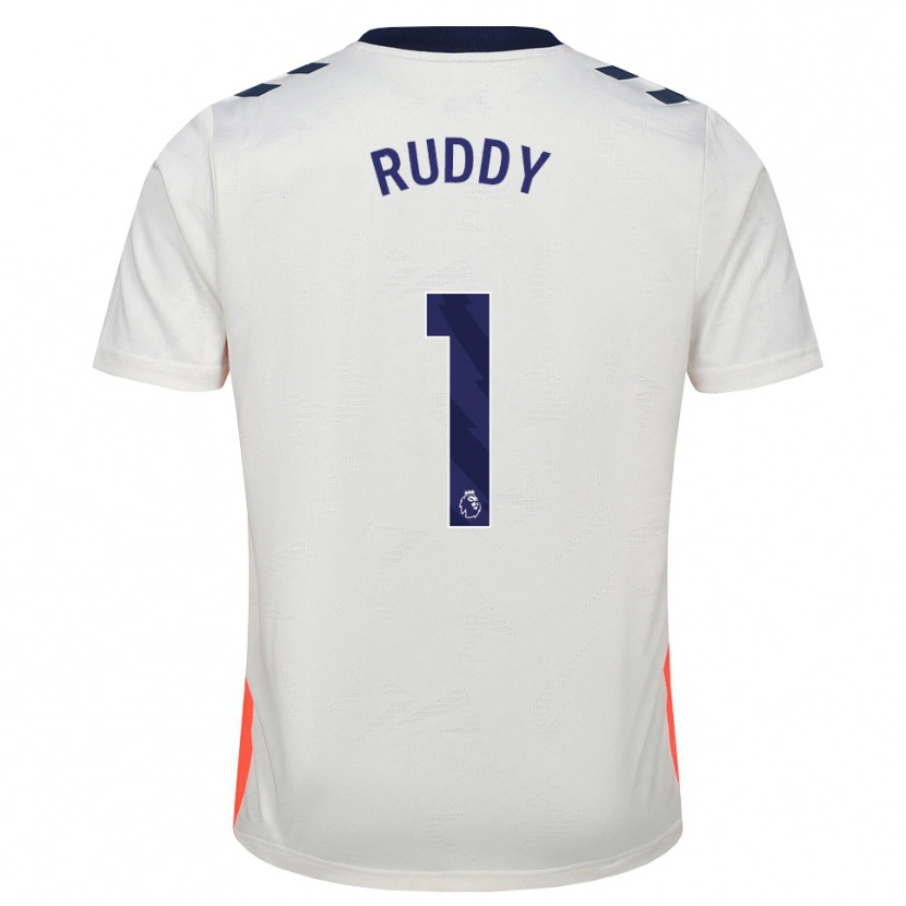 Danxen Homme Maillot Jack Ruddy #1 Blanc Orange Bleu Royal Tenues Extérieur 2026/27 T-Shirt