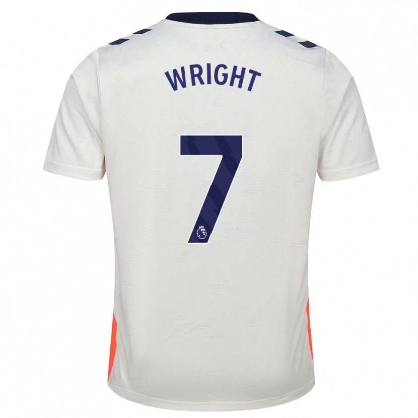 Danxen Homme Maillot Alfie Wright #7 Blanc Orange Bleu Royal Tenues Extérieur 2026/27 T-Shirt