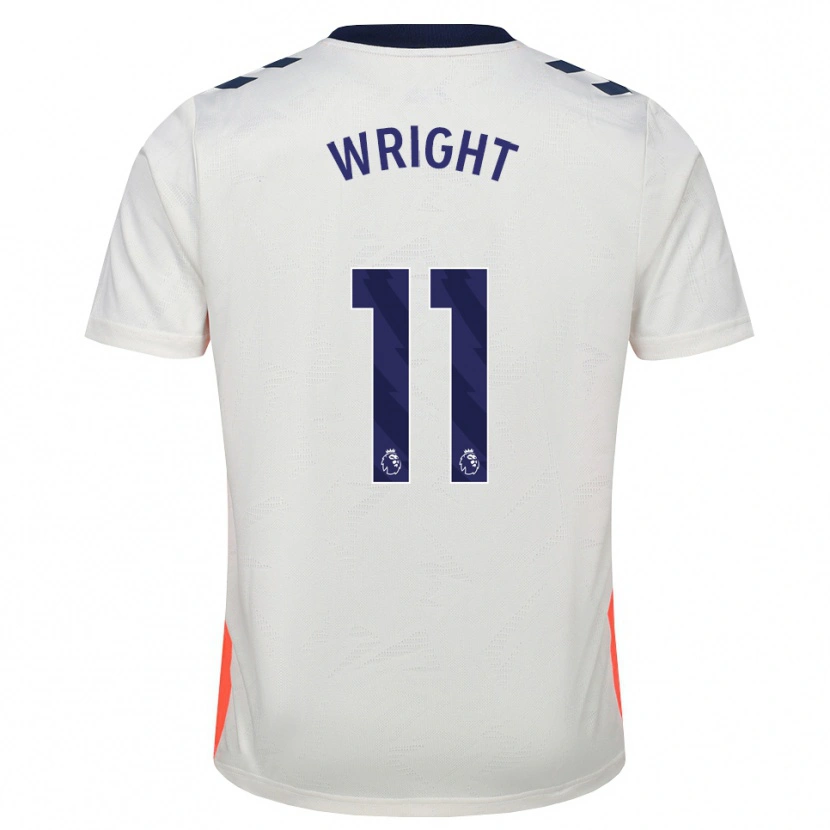 Danxen Homme Maillot Haji Wright #11 Blanc Orange Bleu Royal Tenues Extérieur 2026/27 T-Shirt