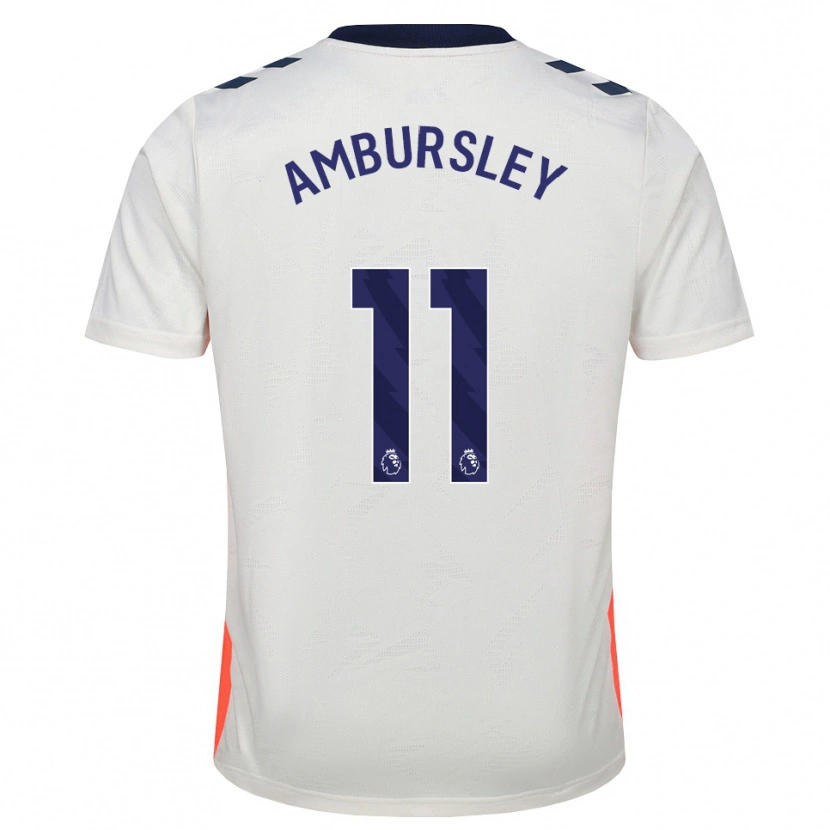 Danxen Homme Maillot Conrad Ambursley #11 Blanc Orange Bleu Royal Tenues Extérieur 2026/27 T-Shirt