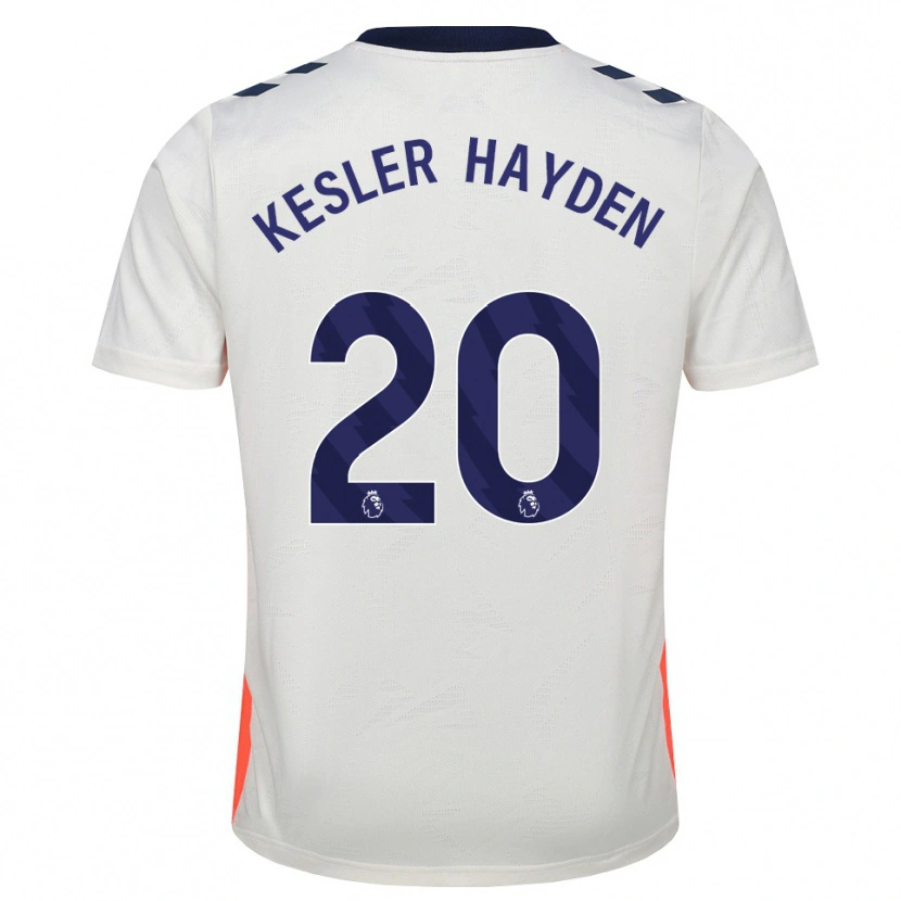 Danxen Homme Maillot Kaine Kesler-Hayden #20 Blanc Orange Bleu Royal Tenues Extérieur 2026/27 T-Shirt