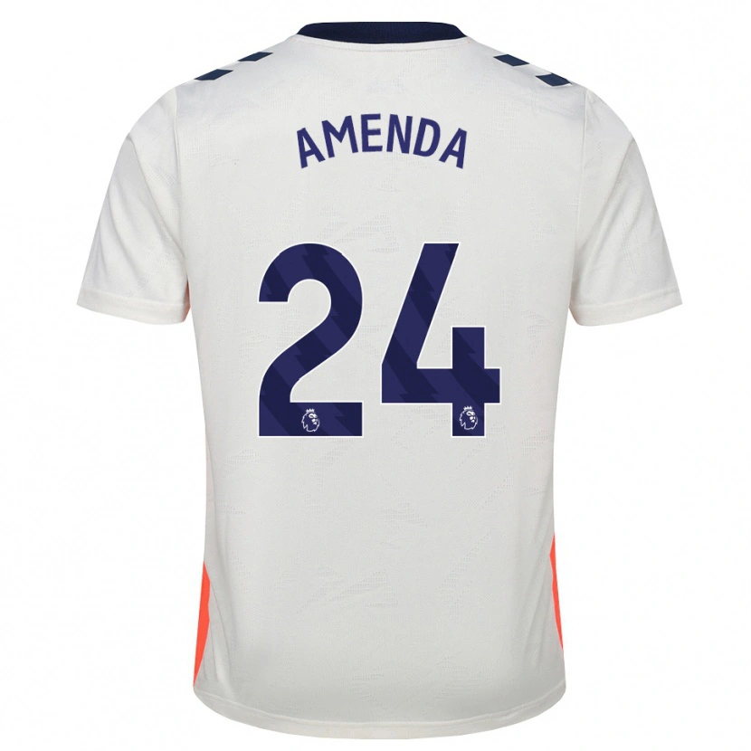 Danxen Homme Maillot Aurèle Amenda #24 Blanc Orange Bleu Royal Tenues Extérieur 2026/27 T-Shirt
