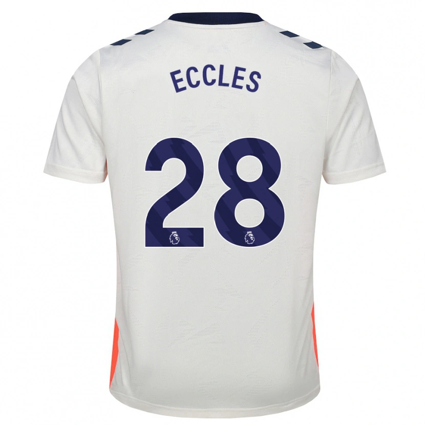 Danxen Homme Maillot Josh Eccles #28 Blanc Orange Bleu Royal Tenues Extérieur 2026/27 T-Shirt