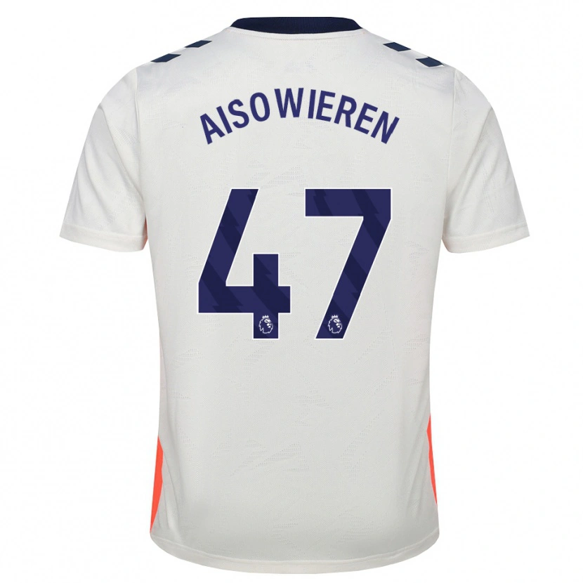 Danxen Homme Maillot Evan Eghosa Aisowieren #47 Blanc Orange Bleu Royal Tenues Extérieur 2026/27 T-Shirt