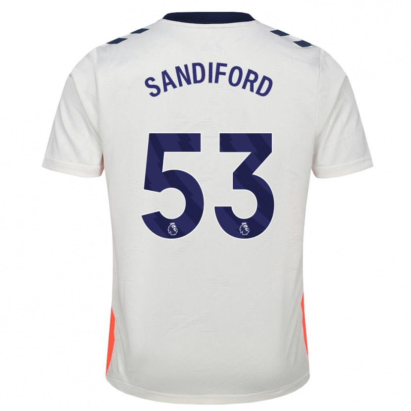 Danxen Homme Maillot Greg Sandiford #53 Blanc Orange Bleu Royal Tenues Extérieur 2026/27 T-Shirt