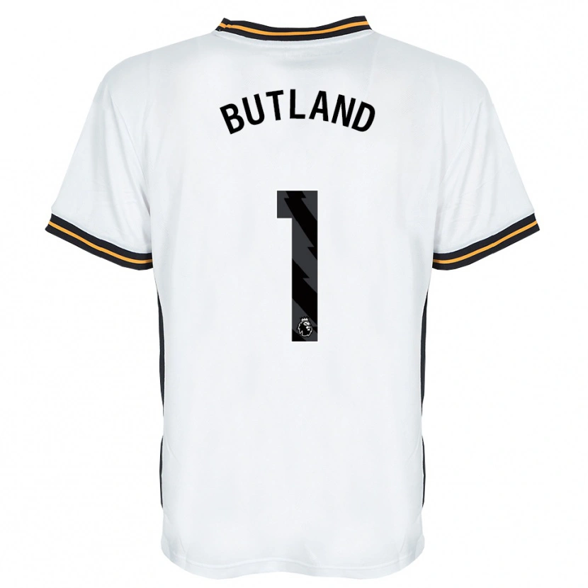 Danxen Homme Maillot Jack Butland #1 Blanc Orange Noir Tenues Extérieur 2026/27 T-Shirt