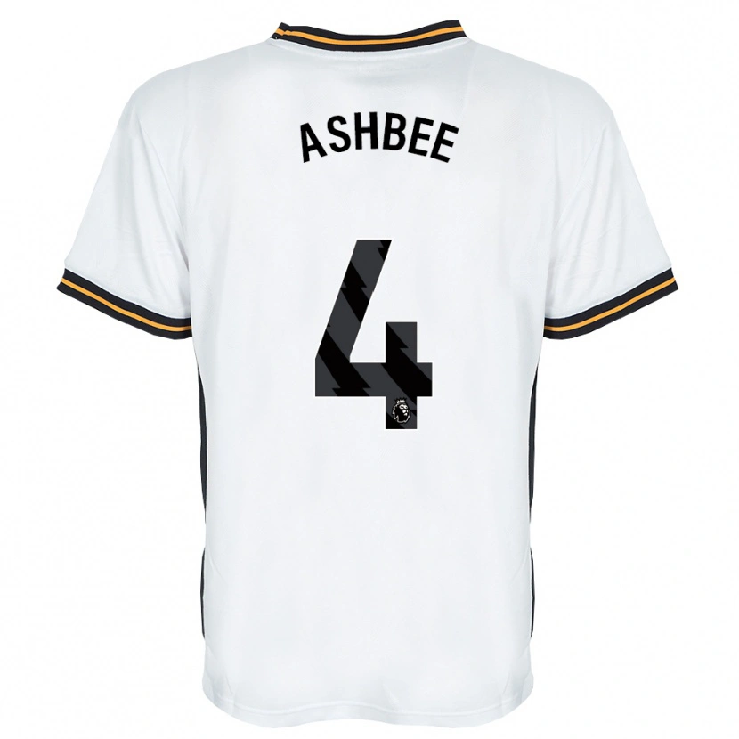 Danxen Homme Maillot Stanley Ashbee #4 Blanc Orange Noir Tenues Extérieur 2026/27 T-Shirt