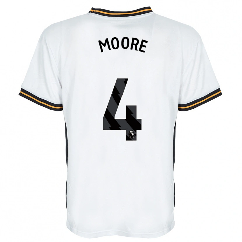 Danxen Homme Maillot Bobby Moore #4 Blanc Orange Noir Tenues Extérieur 2026/27 T-Shirt