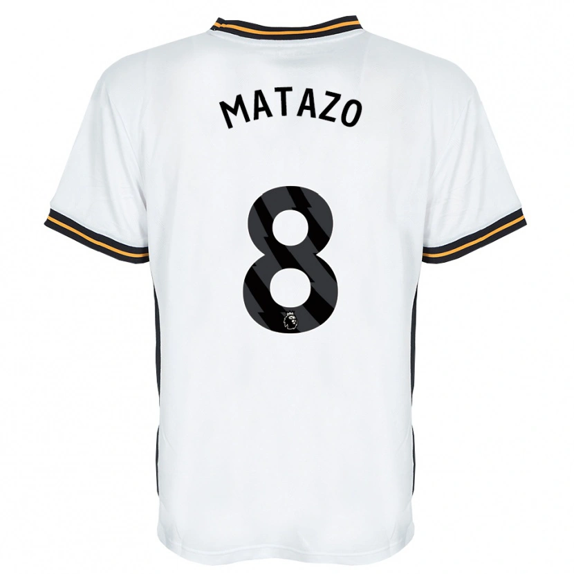 Danxen Homme Maillot Eliot Matazo #8 Blanc Orange Noir Tenues Extérieur 2026/27 T-Shirt