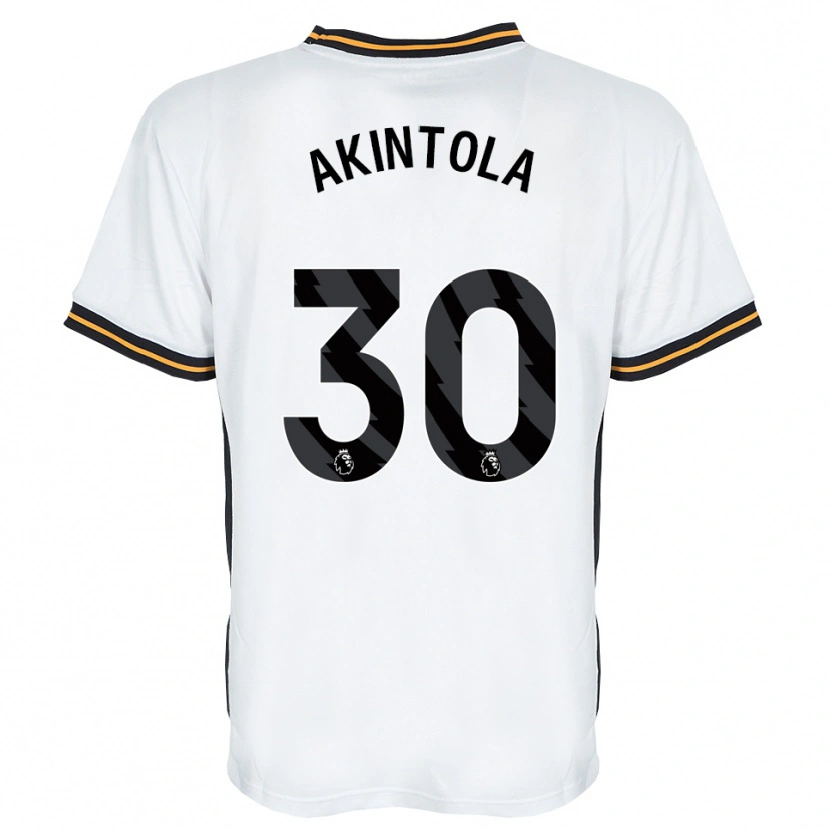 Danxen Homme Maillot David Akintola #30 Blanc Orange Noir Tenues Extérieur 2026/27 T-Shirt