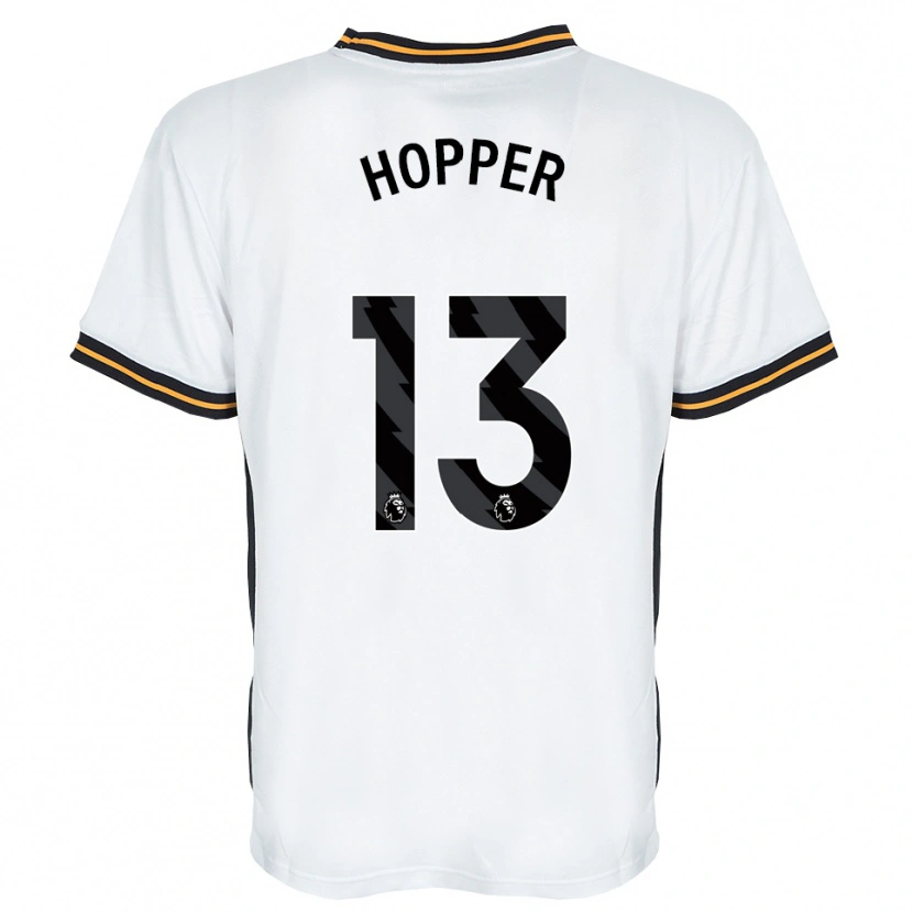 Danxen Homme Maillot Jake Hopper #13 Blanc Orange Noir Tenues Extérieur 2026/27 T-Shirt