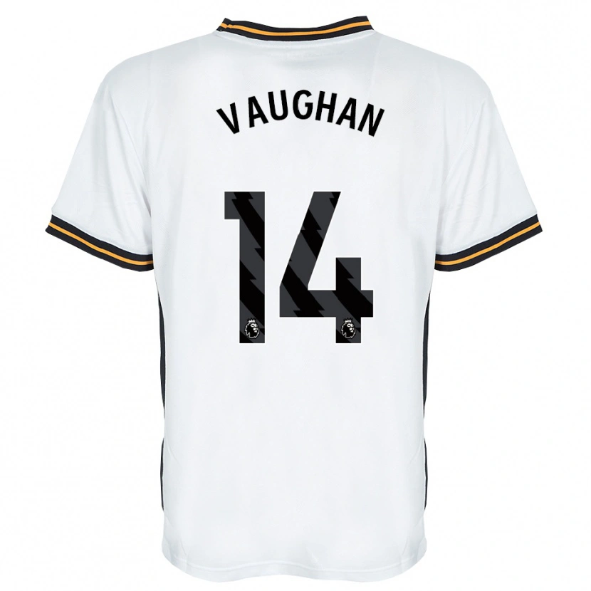 Danxen Homme Maillot Harry Vaughan #14 Blanc Orange Noir Tenues Extérieur 2026/27 T-Shirt